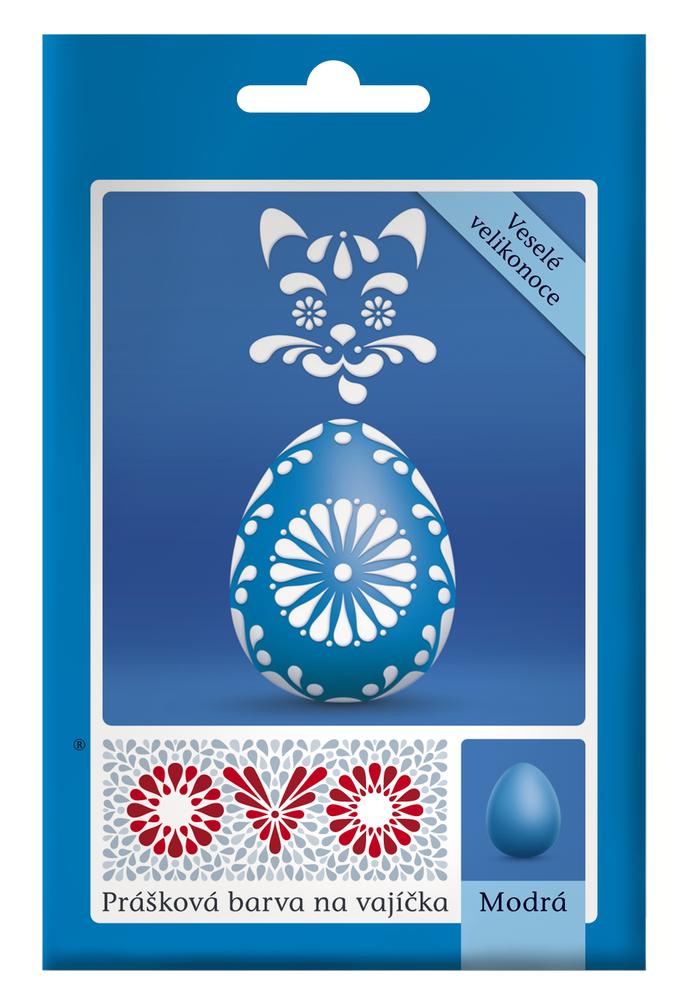 OVO Prášková barva na vajíčka modrá