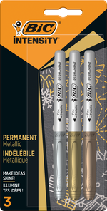 BIC Permanentní popisovače (zlato, stříbro, bronz) 3ks  3 ks