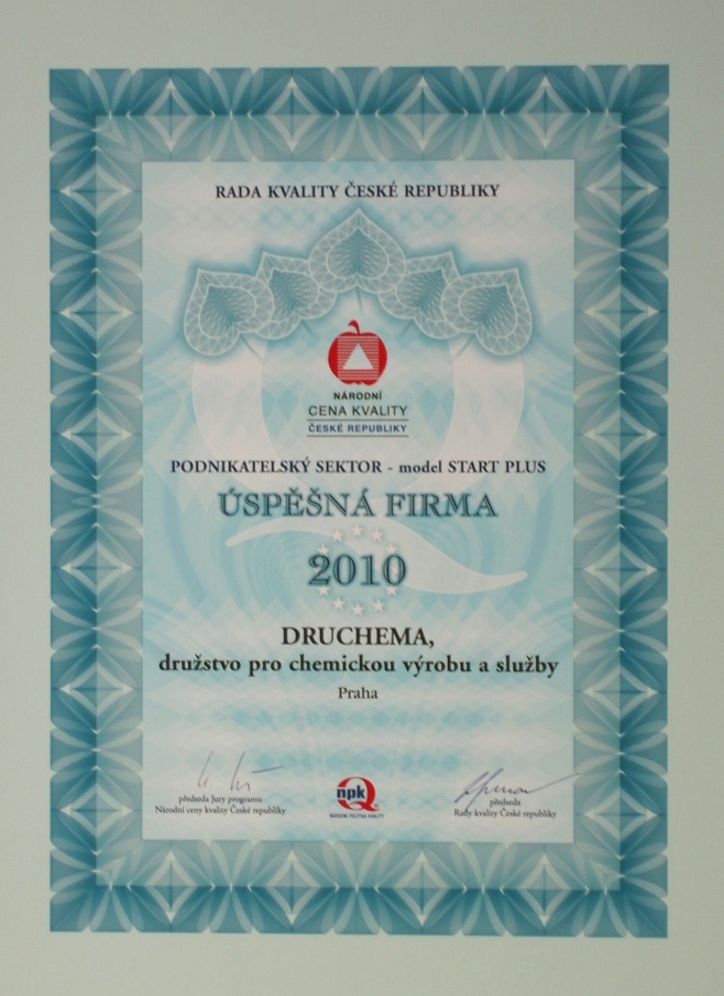 Diplom Národní cena kvality